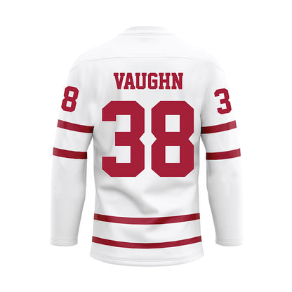 Alabama - NCAA Baseball : Luke Vaughn - White Hockey Jersey