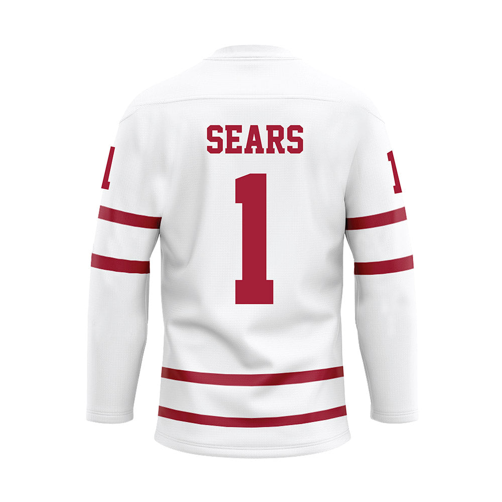 Alabama - NCAA Men's Basketball : Mark Sears - White Hockey Jersey