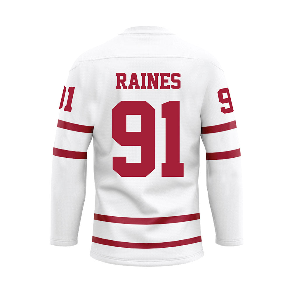 Alabama - Football Alumni : Mike Raines - White Hockey Jersey