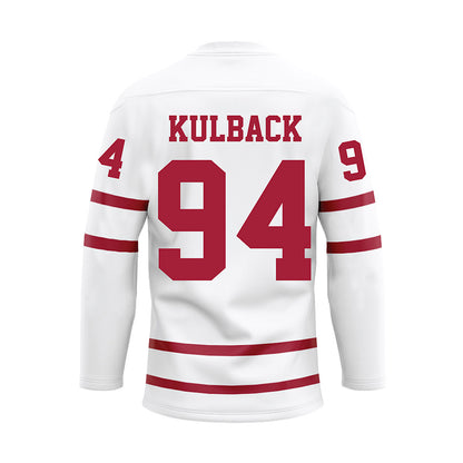 Alabama - Football Alumni : Steven Kulback - White Hockey Jersey