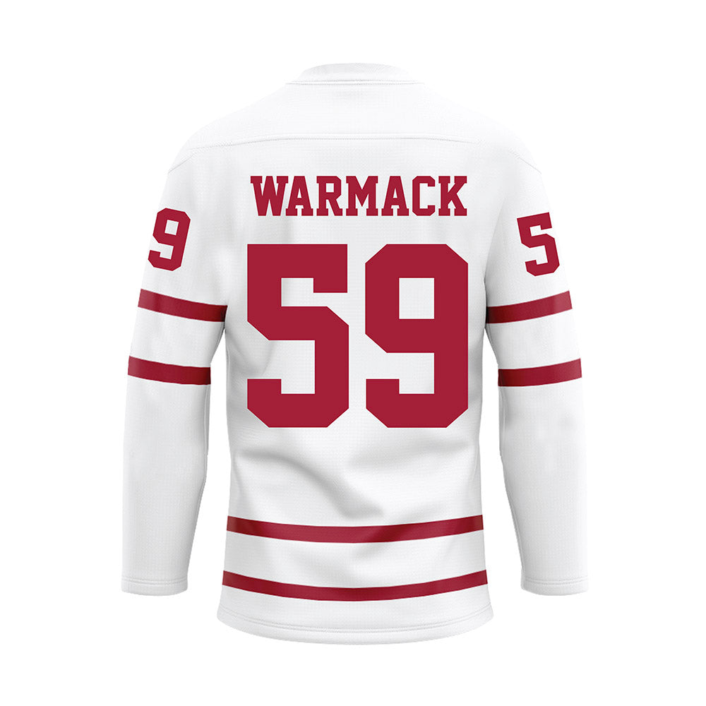 Alabama - Football Alumni : Dallas Warmack - White Hockey Jersey