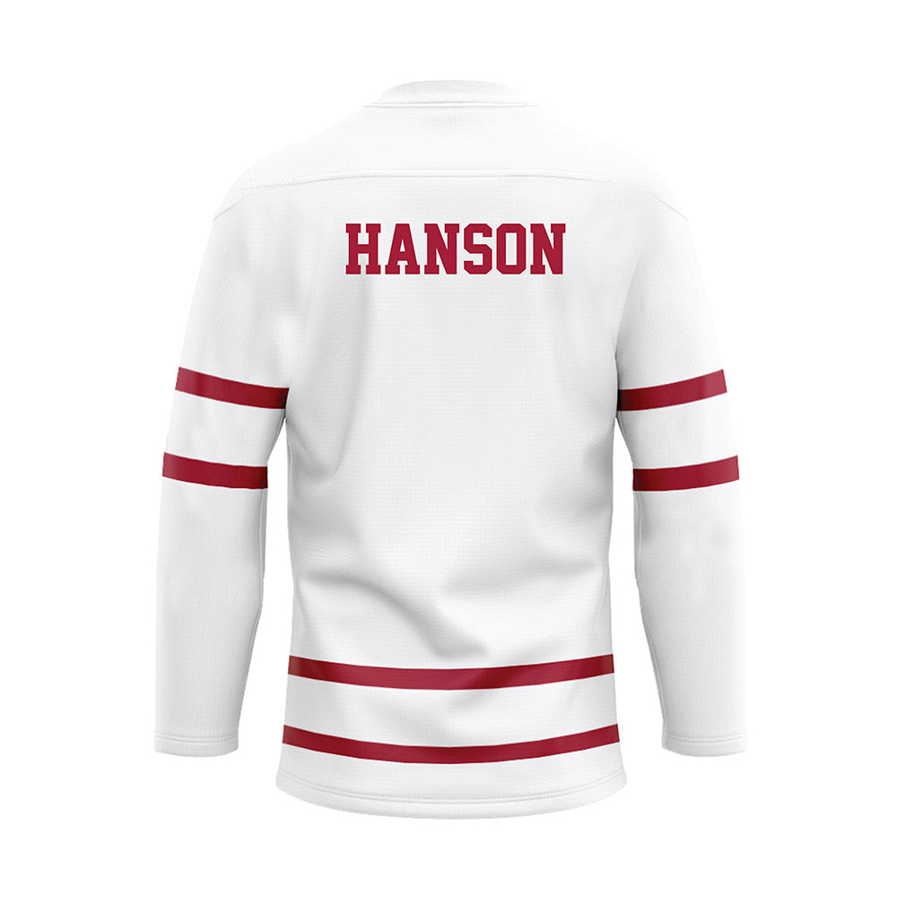 Alabama - NCAA Women's Rowing : Payton Hanson - White Hockey Jersey