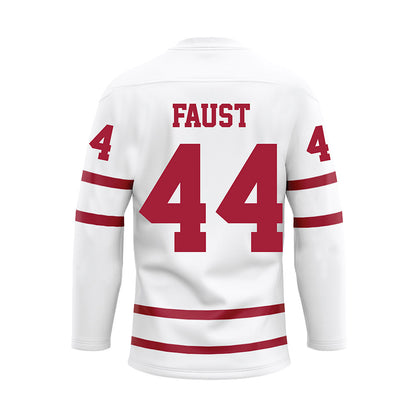 Alabama - Football Alumni : Donald Faust - White Hockey Jersey