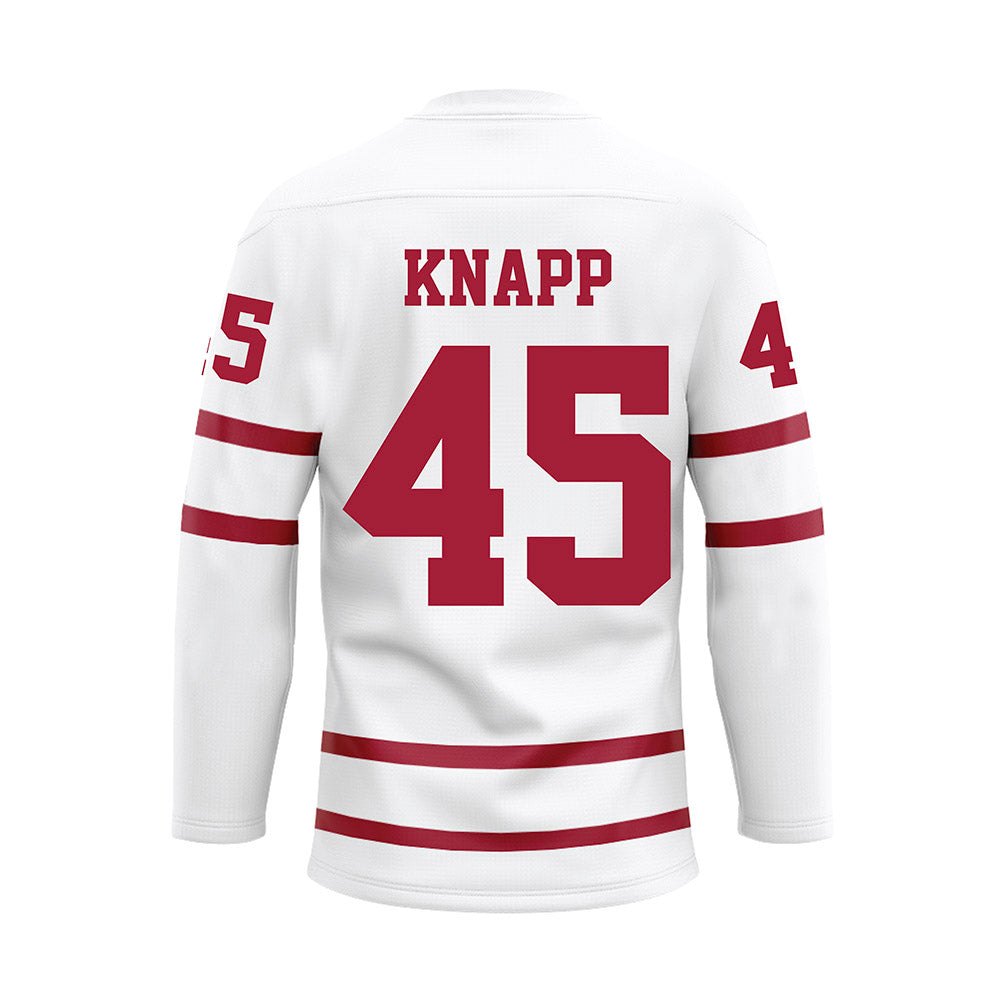 Alabama - Football Alumni : David Knapp - White Hockey Jersey