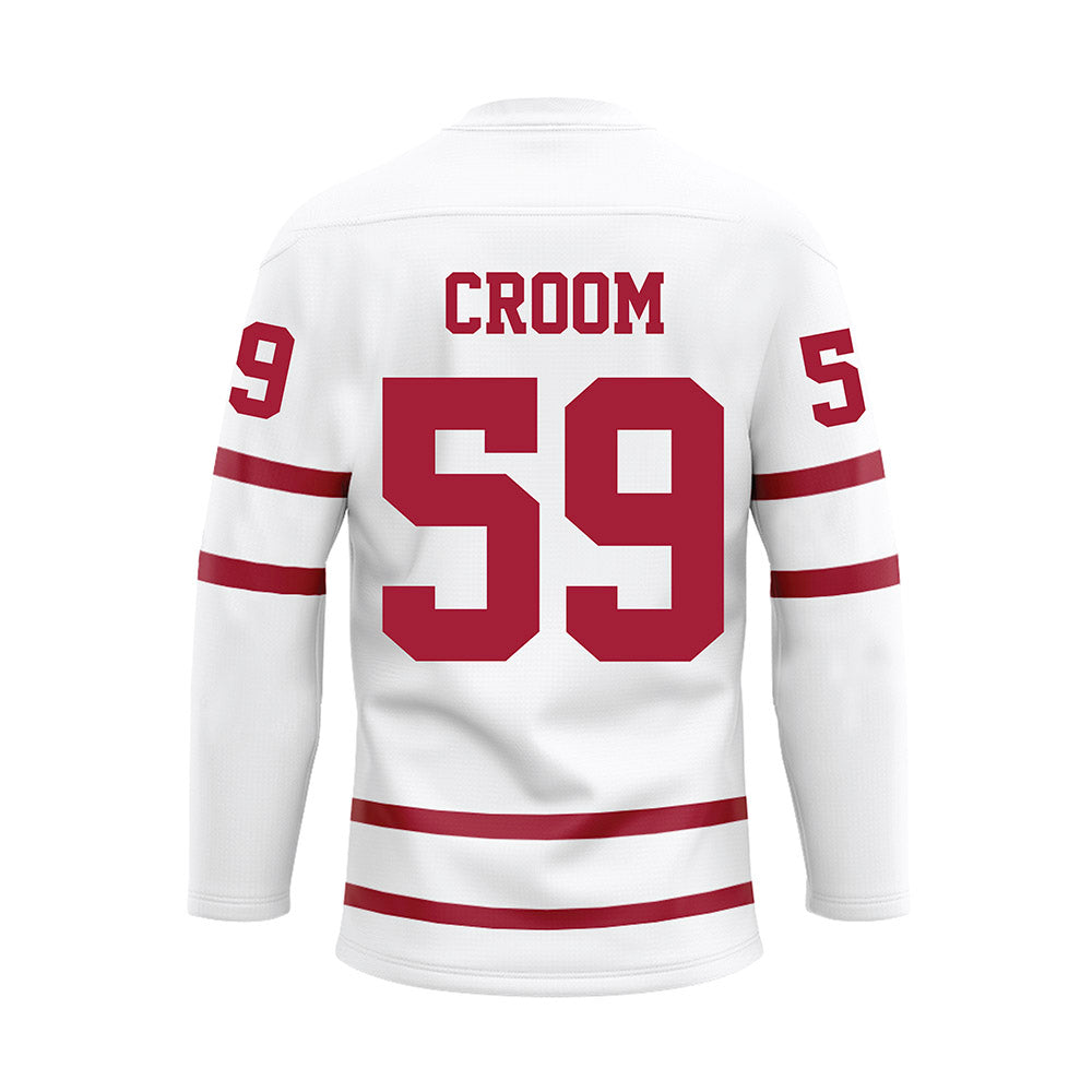 Alabama - Football Alumni : Sylvester Croom - White Hockey Jersey