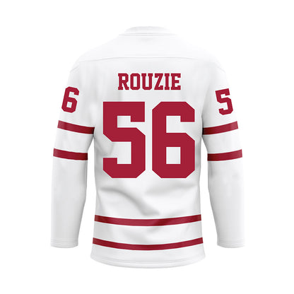 Alabama - Football Alumni : Jeff Rouzie - White Hockey Jersey