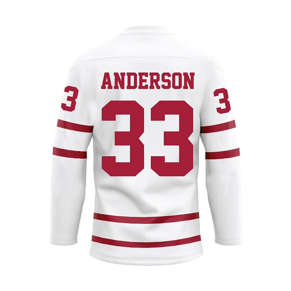 Alabama - Football Alumni : Christopher Anderson - White Hockey Jersey