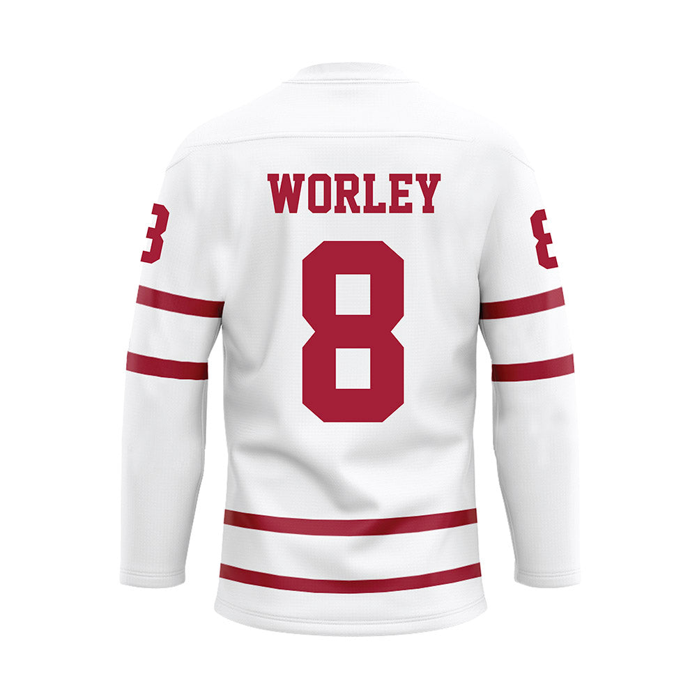 Alabama - Football Alumni : Butch Worley - White Hockey Jersey