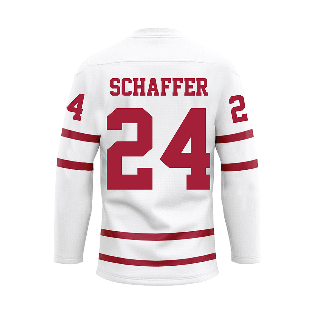 Alabama - Mens Basketball Alumni : Lawson Schaffer - White Hockey Jersey