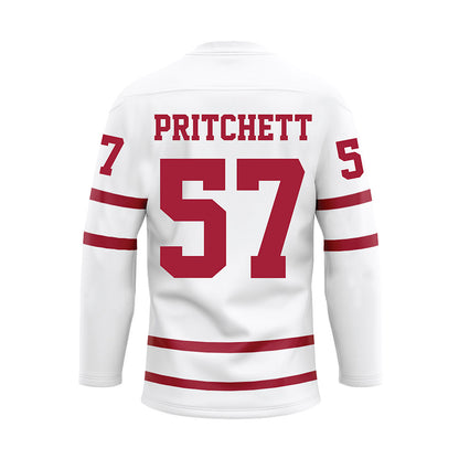 Alabama - NCAA Football : Elijah Pritchett - White Hockey Jersey