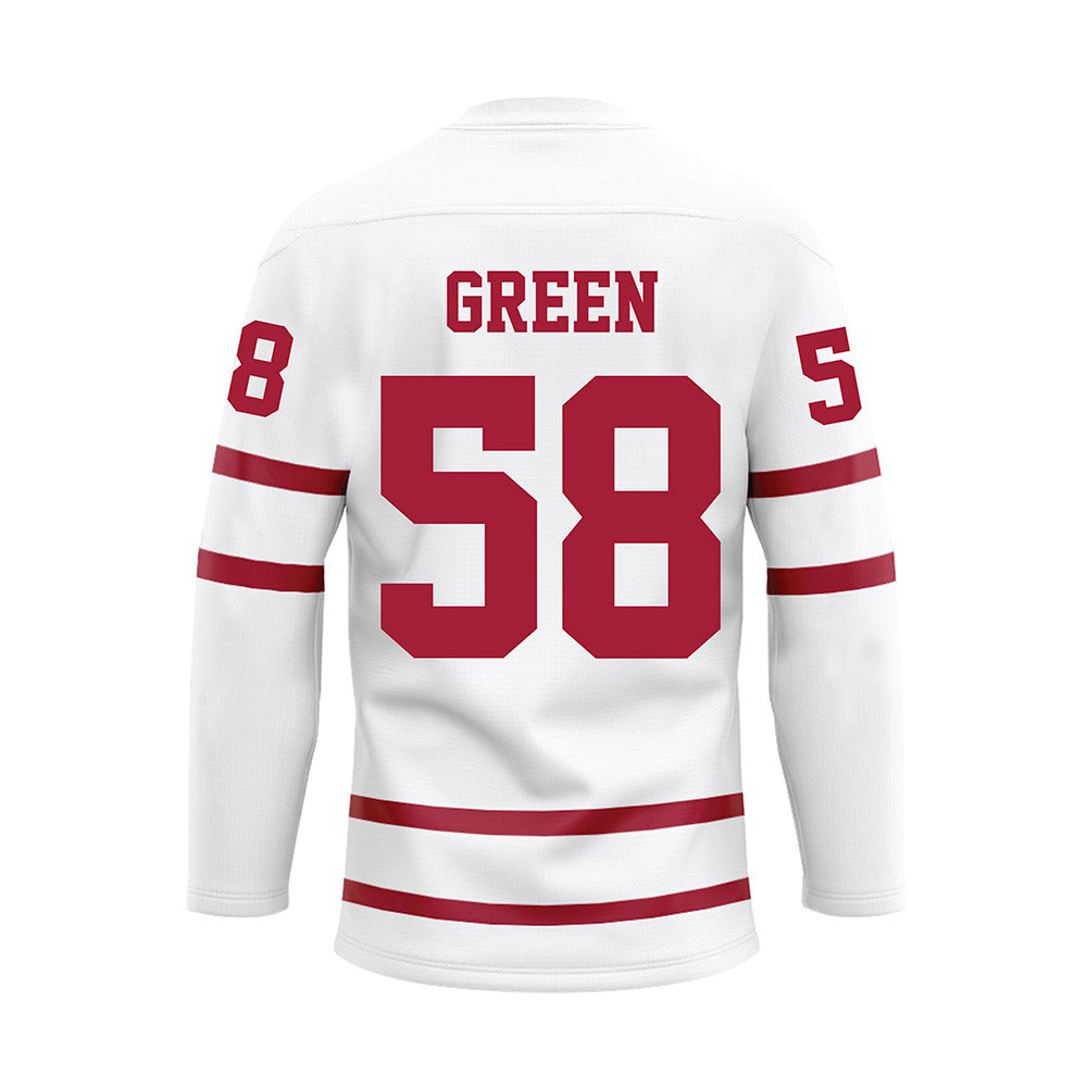 Alabama - Football Alumni : Lou Green - White Hockey Jersey