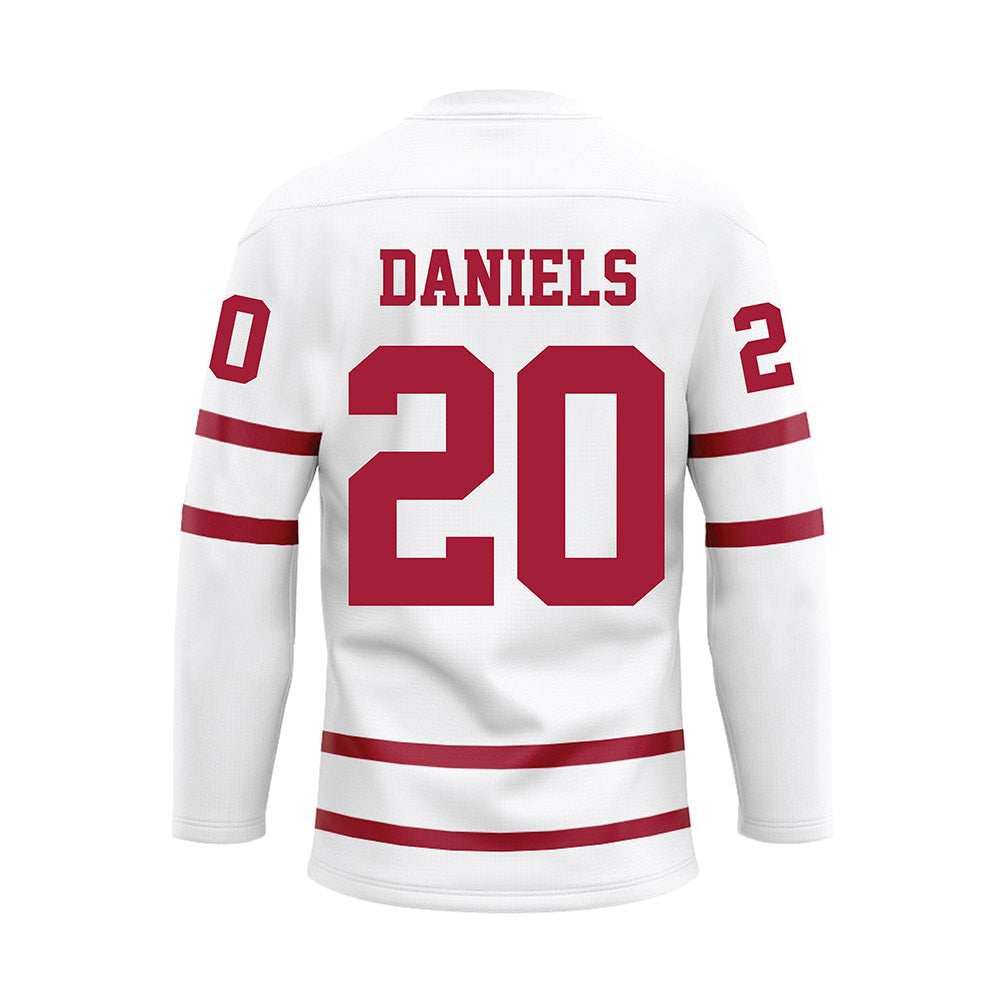 Alabama - Mens Basketball Alumni : LaKory Daniels - White Hockey Jersey