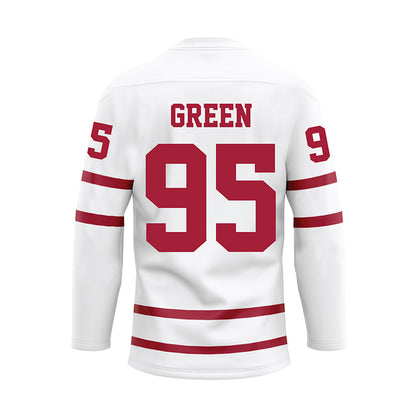 Alabama - NCAA Football : Anderson Green - White Hockey Jersey