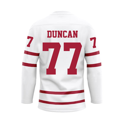 Alabama - Football Alumni : Jerry Duncan - White Hockey Jersey