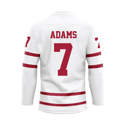 Alabama - NCAA Football : Cole Adams - White Hockey Jersey