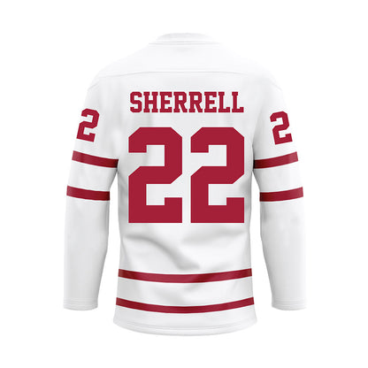 Alabama - NCAA Men's Basketball : Aiden Sherrell - White Hockey Jersey