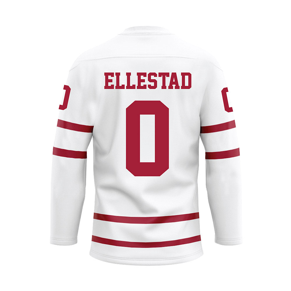 Alabama - NCAA Softball : Brooke Ellestad - White Hockey Jersey