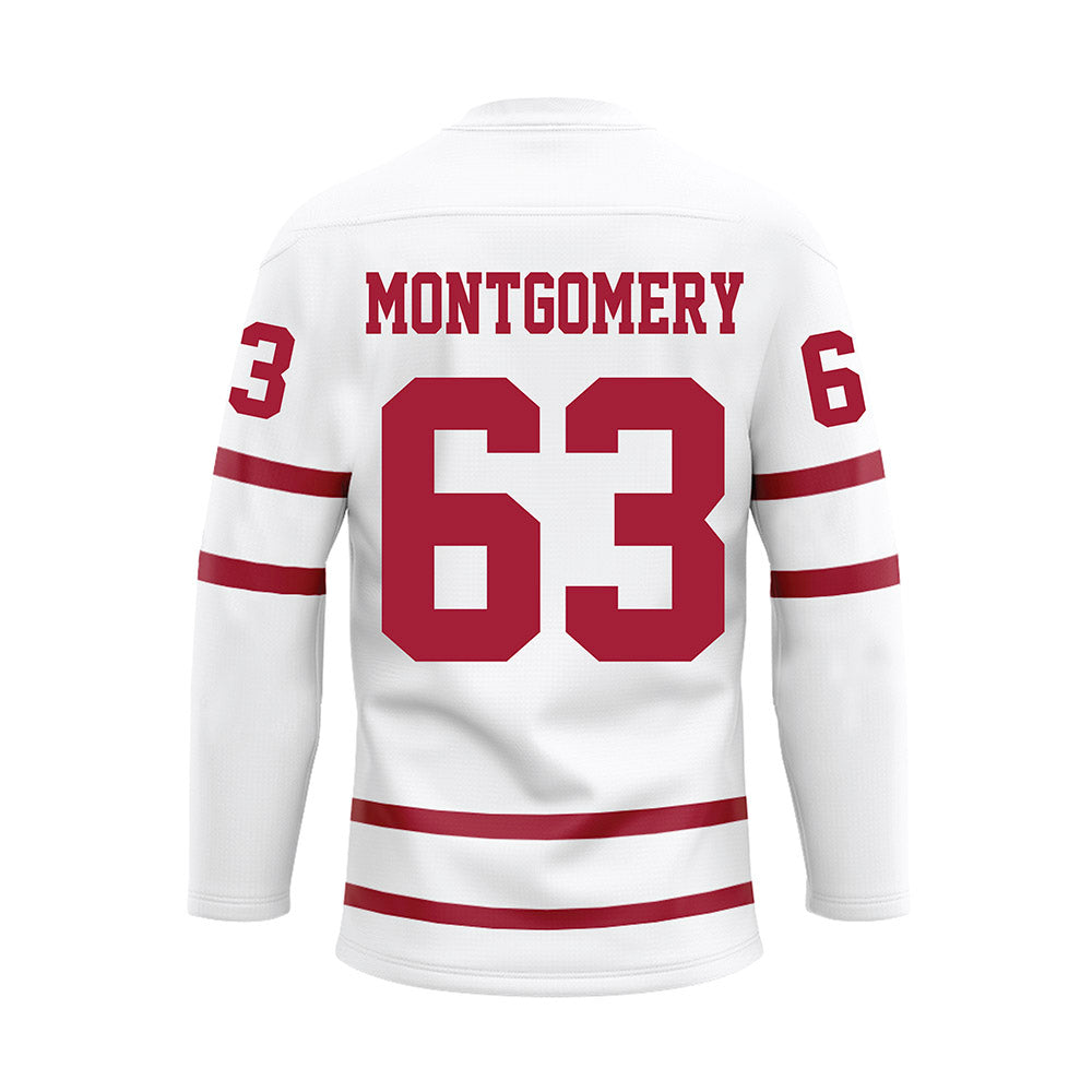 Alabama - Football Alumni : Greg Montgomery - White Hockey Jersey