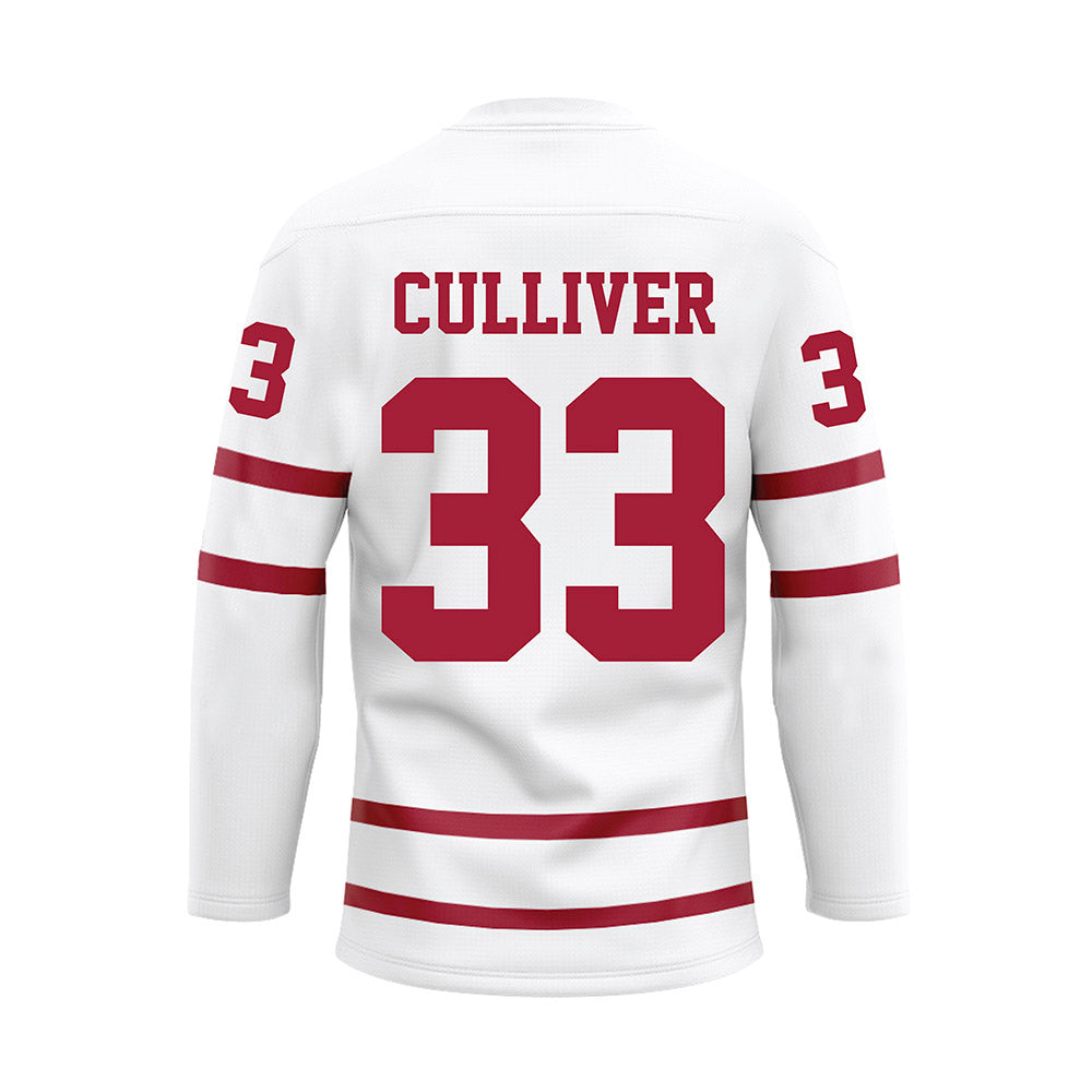 Alabama - Football Alumni : Calvin Culliver - White Hockey Jersey