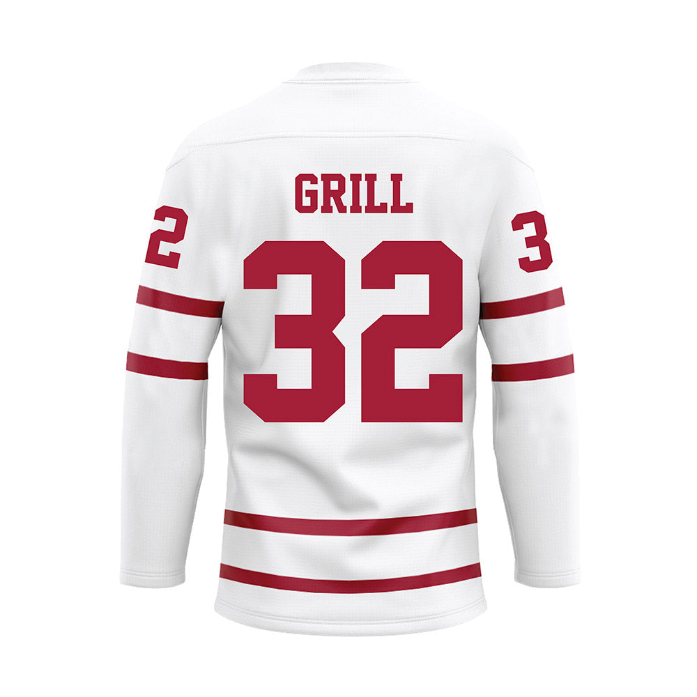 Alabama - Softball Alumni : Kat Grill - White Hockey Jersey