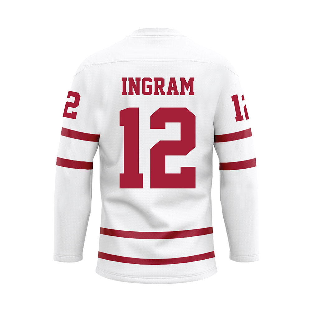 Alabama - Mens Basketball Alumni : Dazon Ingram - White Hockey Jersey