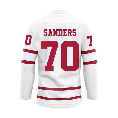 Alabama - NCAA Football : William Sanders - White Hockey Jersey