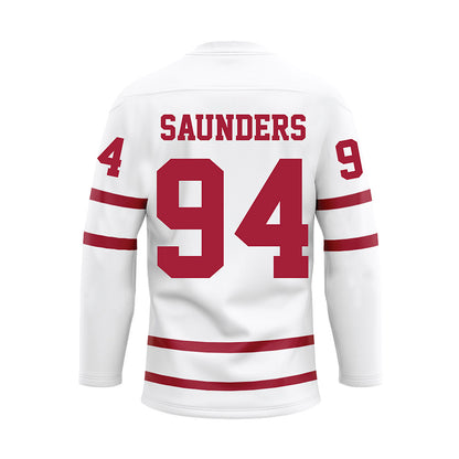 Alabama - Football Alumni : Keith Saunders - White Hockey Jersey