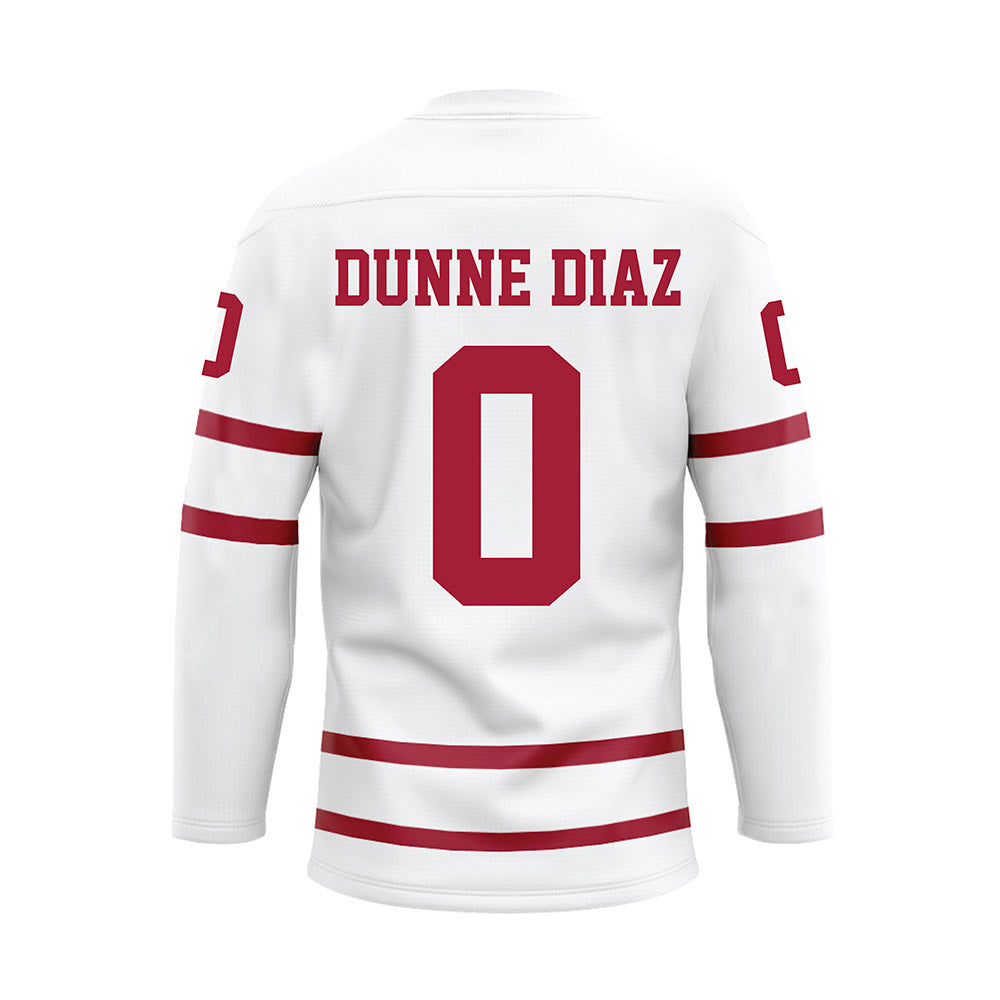 Alabama - Softball Alumni : Kelsi Dunne Diaz - White Hockey Jersey