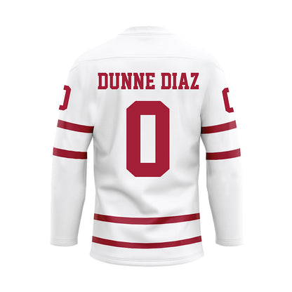 Alabama - Softball Alumni : Kelsi Dunne Diaz - White Hockey Jersey