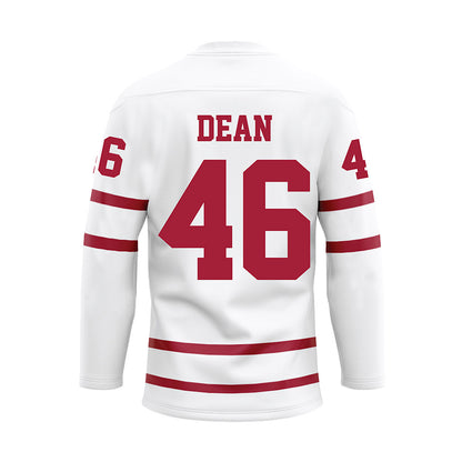 Alabama - Football Alumni : Steve Dean - White Hockey Jersey