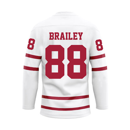 Alabama - NCAA Baseball : Beau Brailey - White Hockey Jersey