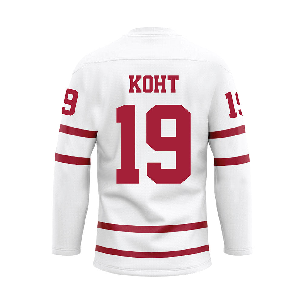 Alabama - NCAA Football : Keanu Koht - White Hockey Jersey