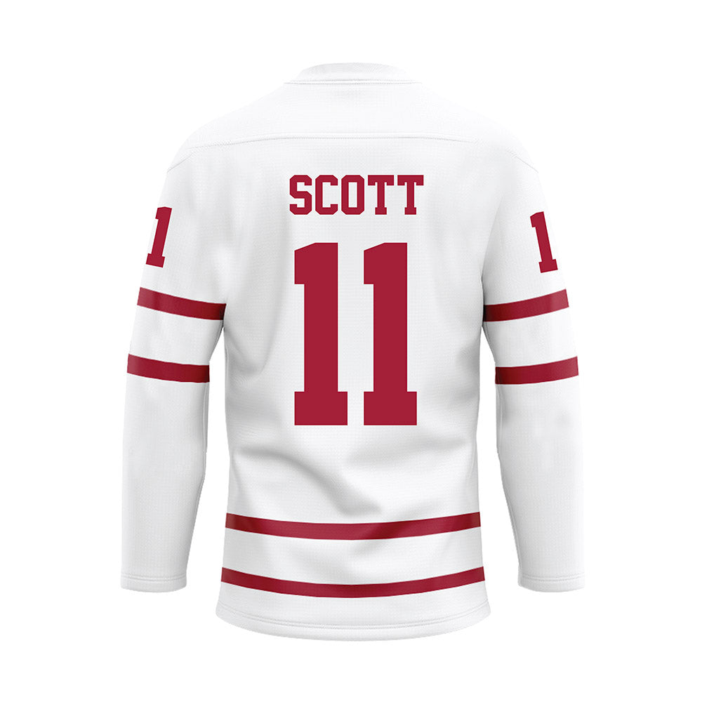 Alabama - NCAA Football : Rico Scott - White Hockey Jersey