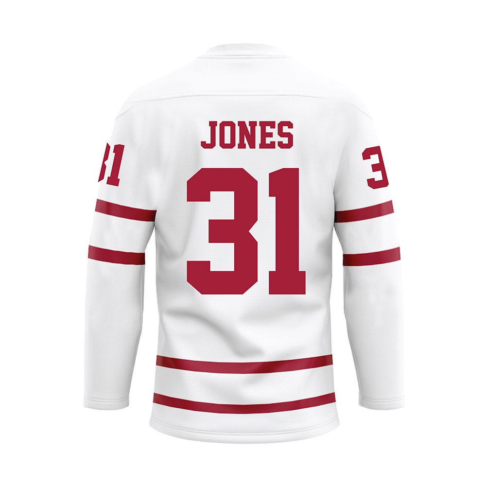 Alabama - NCAA Women's Basketball : Naomi Jones - White Hockey Jersey