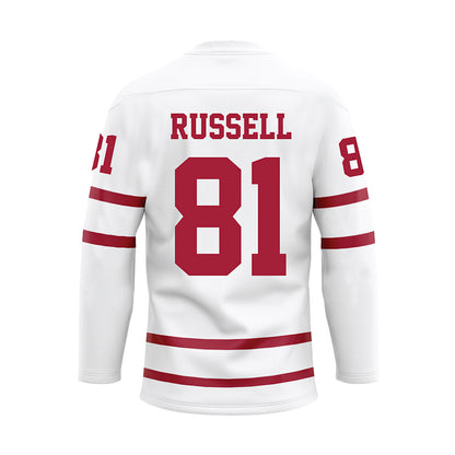 Alabama - Football Alumni : Lamonde Russell - White Hockey Jersey