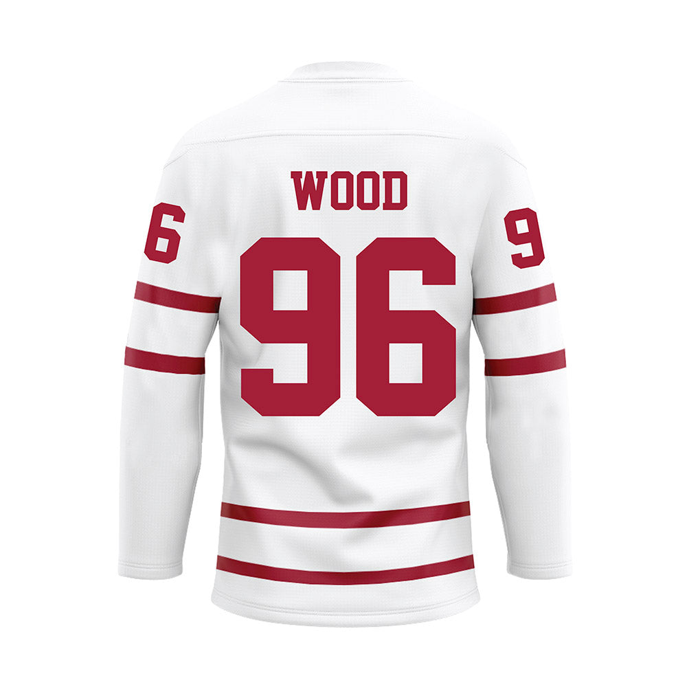 Alabama - Football Alumni : Daniel Wood - White Hockey Jersey