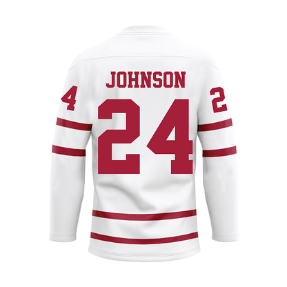 Alabama - Football Alumni : Marquis Johnson - White Hockey Jersey