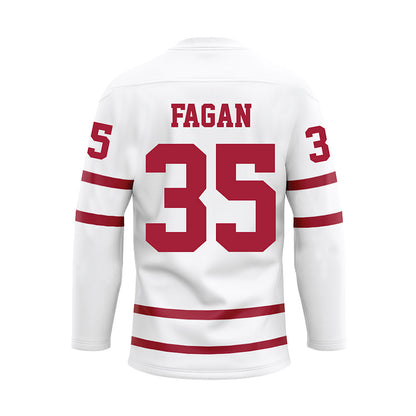 Alabama - Football Alumni : Jeff Fagan - White Hockey Jersey