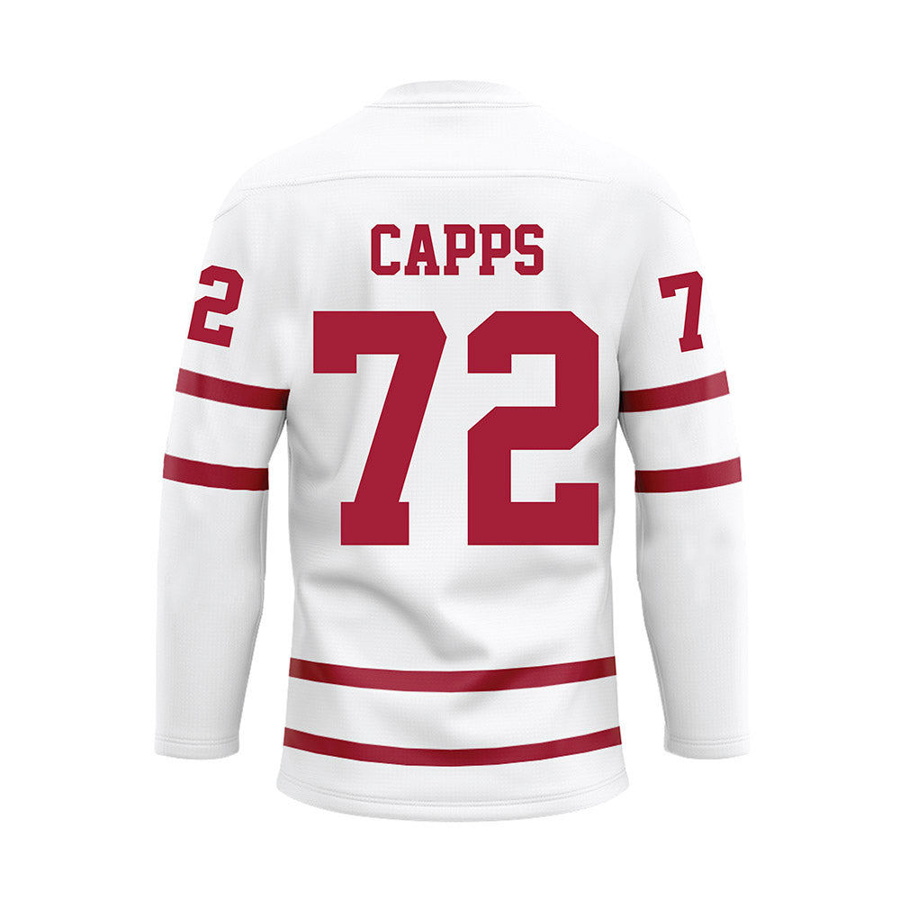 Alabama - Football Alumni : Chris Capps - White Hockey Jersey