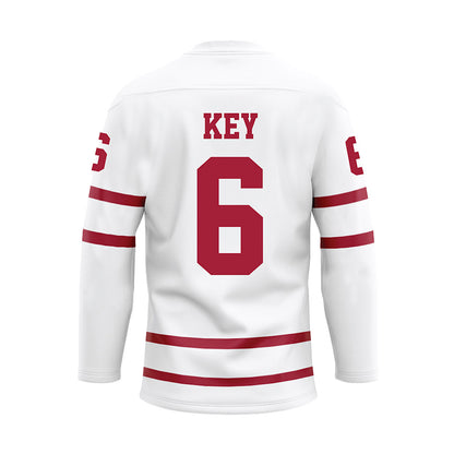 Alabama - Football Alumni : Jaylen Key - White Hockey Jersey