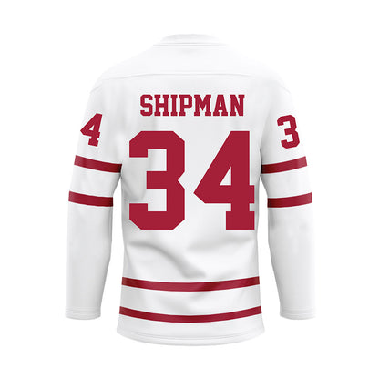 Alabama - Softball Alumni : Ally Shipman - White Hockey Jersey