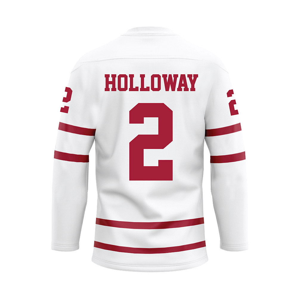 Alabama - NCAA Men's Basketball : Aden Holloway - White Hockey Jersey