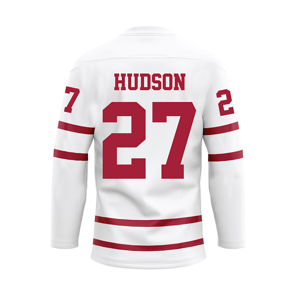 Alabama - Football Alumni : Ray Hudson - White Hockey Jersey