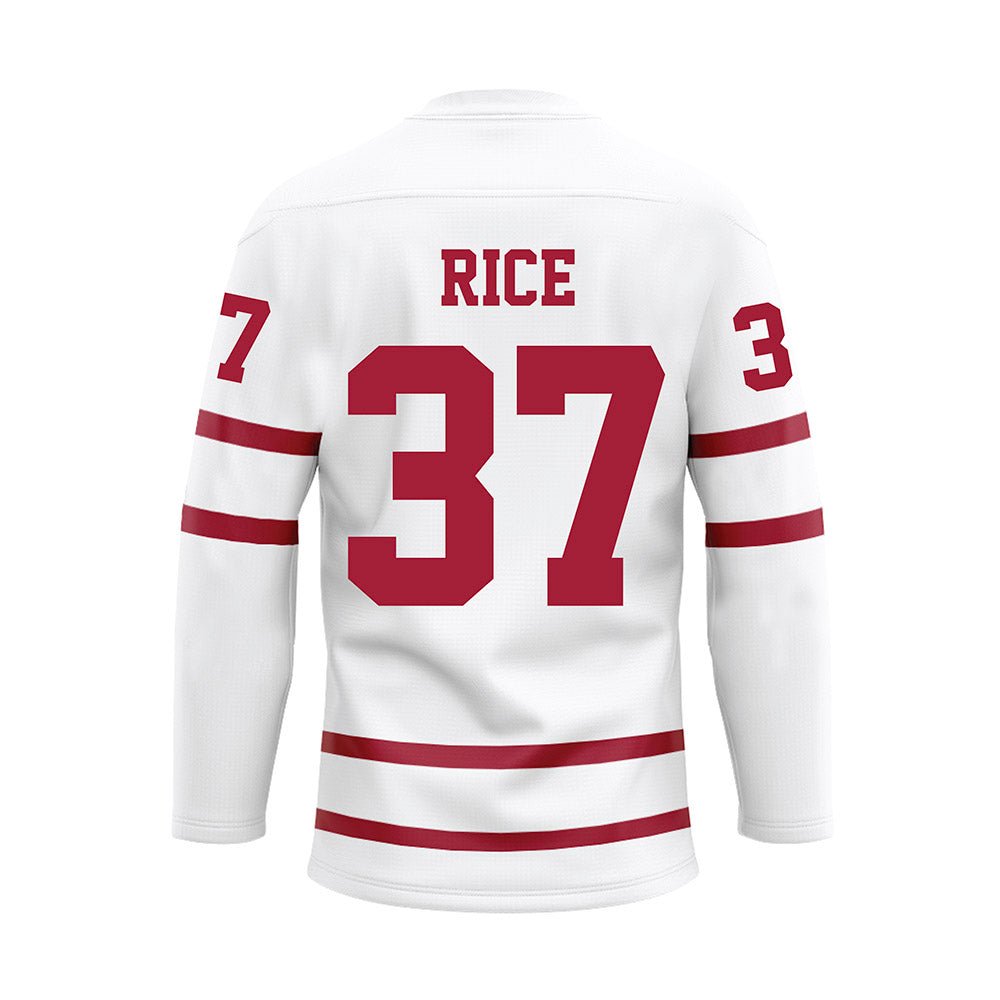 Alabama - Football Alumni : Jonathan Rice - White Hockey Jersey