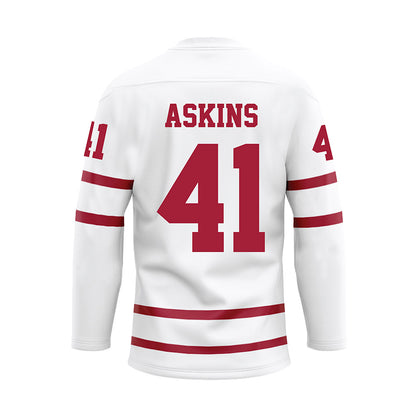 Alabama - Mens Basketball Alumni : Keith Askins - White Hockey Jersey