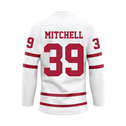 Alabama - NCAA Baseball : Sam Mitchell - White Hockey Jersey