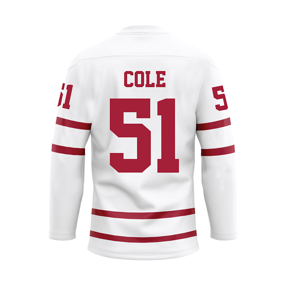 Alabama - Football Alumni : Tommy Cole - White Hockey Jersey