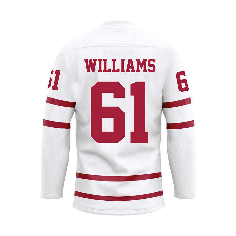 Alabama - Football Alumni : John Byrd Williams - White Hockey Jersey