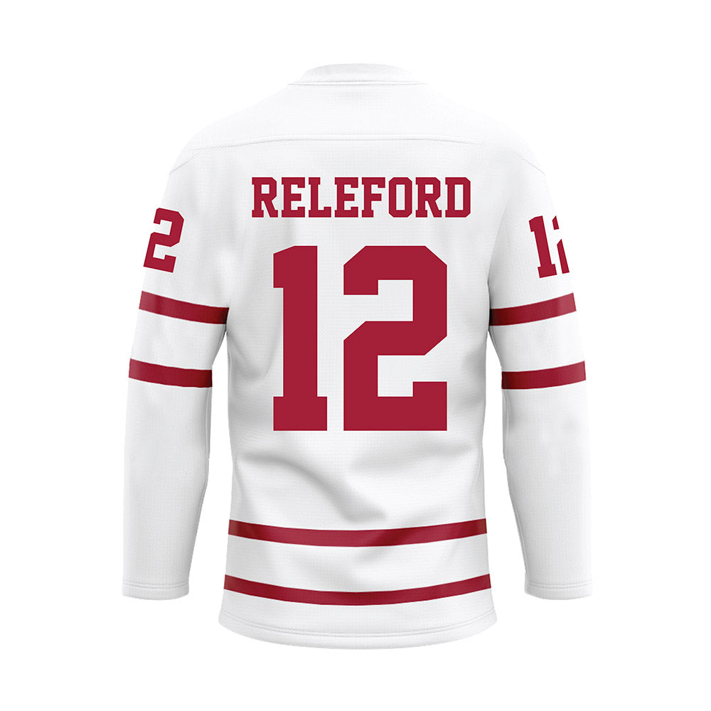 Alabama - Mens Basketball Alumni : Trevor Releford - White Hockey Jersey