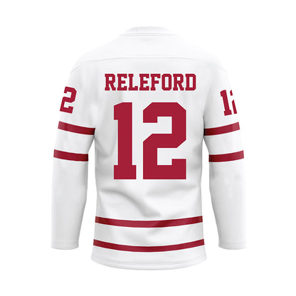 Alabama - Mens Basketball Alumni : Trevor Releford - White Hockey Jersey